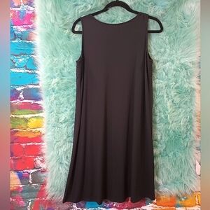 J jill Black Sleeveless A-line Little Black Dress Size S